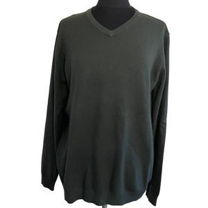 XRAY Jeans Forest Green V Neck Sweater Slim Fit Size 3XL